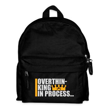 Trop réfléchir en processus Drôle de dicto sombre Logo - Sac à dos Enfant - noir - Devant