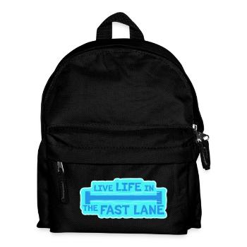 La vie dans la piscine flottante à toute vitesse, drôle de diction - Sac à dos Enfant - noir - Devant