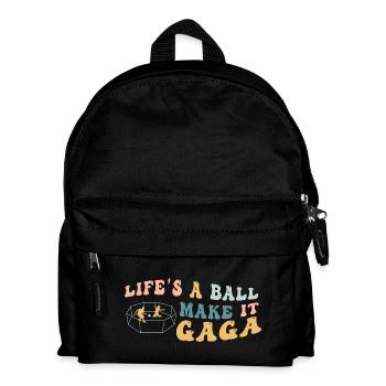 Life's A Ball Make It Gaga - Kids' Backpack - black - Front