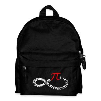 Unendliche Pi-Ziffern Ouroboros - Kinder Rucksack - Schwarz - Vorne