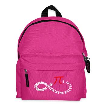 Infinite Pi Digits Ouroboros - Kids' Backpack - fuchsia - Front