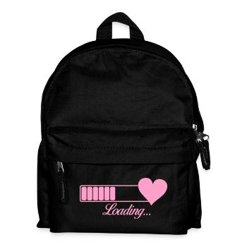 Heart Charging Indicator: Love in Progress - Kids' Backpack - black - Front