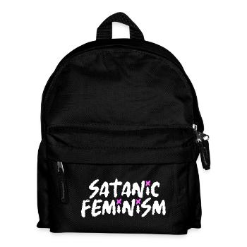 Satanic Feminism – Dark Statement Feminismus - Kinder Rucksack - Schwarz - Vorne
