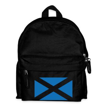 Flag of Scotland - The Saltire - Kids' Backpack - black - Front