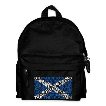 Flower of Scotland - Kids' Backpack - black - Front