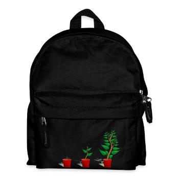 la croissance des plantes - Sac à dos Enfant - noir - Devant