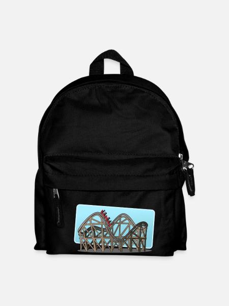 Achterbahn - Kinder Rucksack - Schwarz