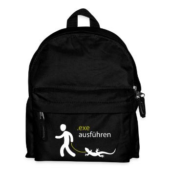 .exe ausführen ADMIN - Kinder Rucksack - Schwarz - Vorne