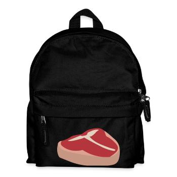 Saftiges Fleisch - Kinder Rucksack - Schwarz - Vorne
