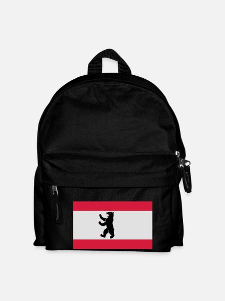 Flag of Berlin - Kids' Backpack - black