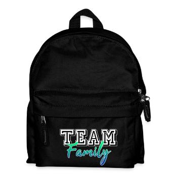 TEAM FAMILY Dream Team Familie Eltern Geschenk - Kinder Rucksack - Schwarz - Vorne