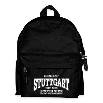 Stuttgart (white) - Kinder Rucksack - Schwarz - Vorne