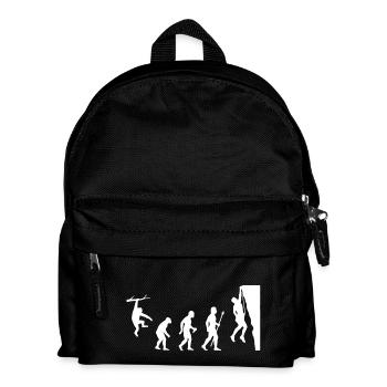 Rock Climbing Evolution Shirt - Kids' Backpack - black - Front