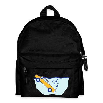 Diving Car - Kinder Rucksack - Schwarz - Vorne