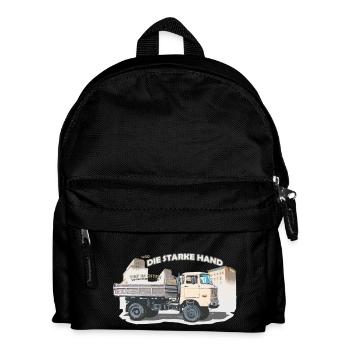 ifa w50 lkw ddr ossi - Kinder Rucksack - Schwarz - Vorne