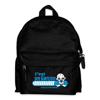 annonce grossesse - c'est un garçon - Sac à dos Enfant - noir - Devant