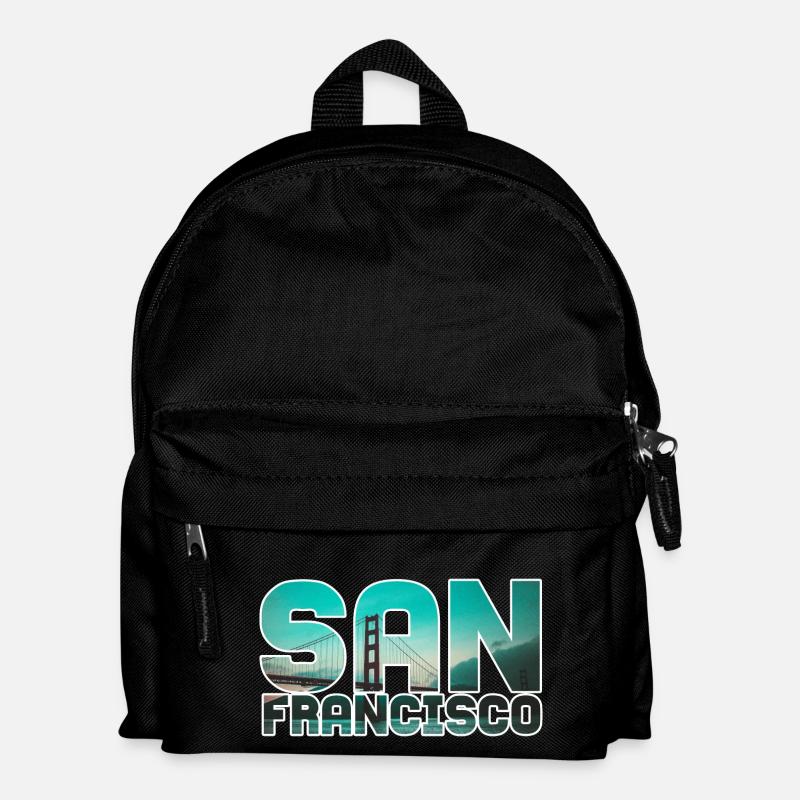 San Francisco - Kinder Rucksack - Schwarz