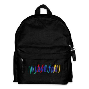 VALENTINSTAG. ICH LIEBE DICH. ICH LIEBE DICH. LIEBE. LIEBE - Kinder Rucksack - Schwarz - Vorne
