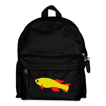 Killifish Red and Yellow - Kids' Backpack - black - Front