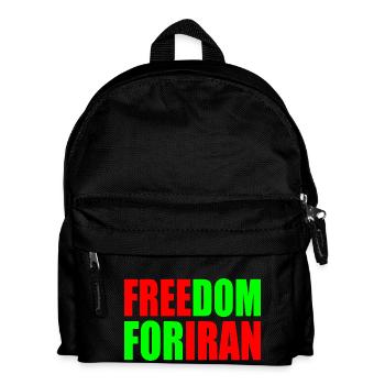 Freedom for iran - Kinder Rucksack - Schwarz - Vorne