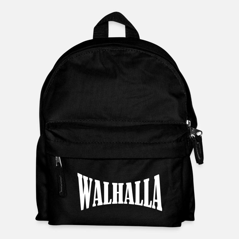 walhalla viking wikinger shirt - Kinder Rucksack - Schwarz