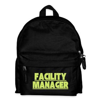 Facility Manager - Kinder Rucksack - Schwarz - Vorne