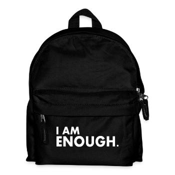 I am enough - Kids' Backpack - black - Front