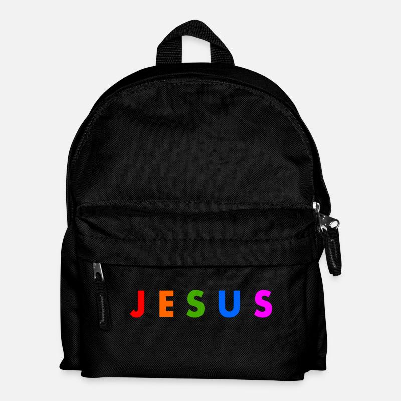 Jesus - Kinder Rucksack - Schwarz