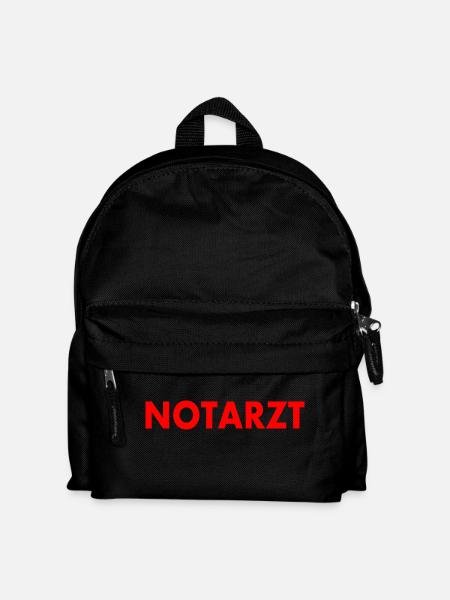Notarzt - Kinder Rucksack - Schwarz