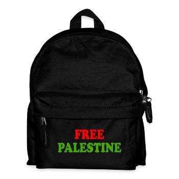 Free palestine - Kinder Rucksack - Schwarz - Vorne