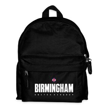 Birmingham Bold Union Typography - Kids' Backpack - black - Front
