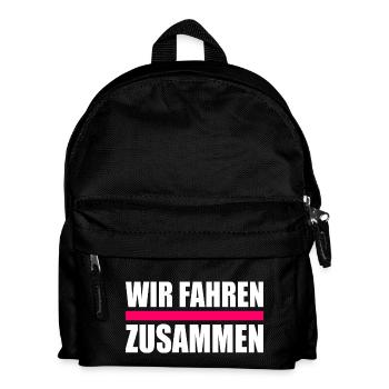 Wir fahren zusammen - Kinder Rucksack - Schwarz - Vorne