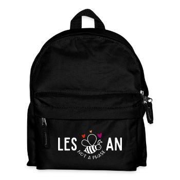 Les Bee An,Lesbischer lustiger Stolz - Kinder Rucksack - Schwarz - Vorne