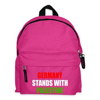 germany stands with palestine - Kids' Backpack - fuchsia - Front