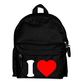 I love - Kids' Backpack - black - Front