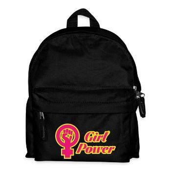 Girl Power - Kinder Rucksack - Schwarz - Vorne