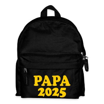 Papa 2025 - Kinder Rucksack - Schwarz - Vorne