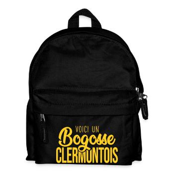 Bogosse Clermontois supporter rugby Clermont - Sac à dos Enfant - noir - Devant
