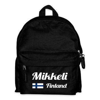 Mikkeli Finland- Stylish prints - Kids' Backpack - black - Front