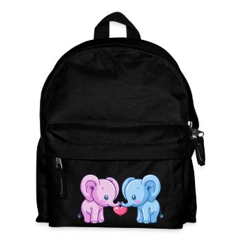 Mammoth Couple Love Valentine's Day - Kids' Backpack - black - Front