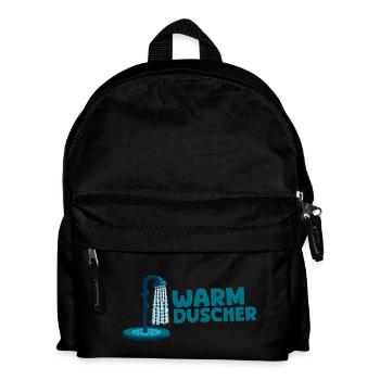 Warmduscher - Kinder Rucksack - Schwarz - Vorne