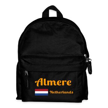 Almere Niederlande - Stilvolle Drucke - Kinder Rucksack - Schwarz - Vorne
