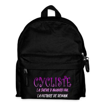 CYCLIST The sweat of today the cycling victory - Kids' Backpack - black - Front