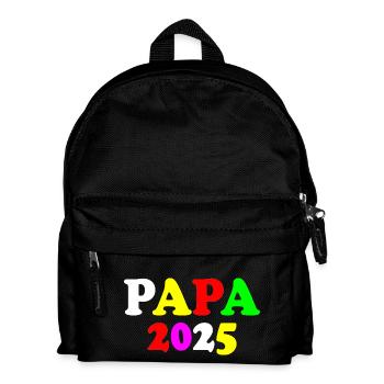 Papa 2025 - Kinder Rucksack - Schwarz - Vorne