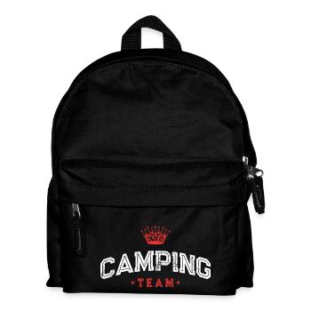 Camping Team - Kids' Backpack - black - Front