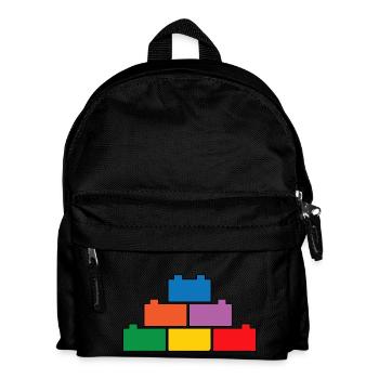 Ziegelbauer Ziegelbau Baumeister - Kinder Rucksack - Schwarz - Vorne