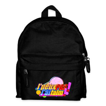 J'peux pas j'ai faim ! - Sac à dos Enfant - noir - Devant