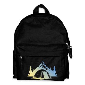 Camping Zelt - Kinder Rucksack - Schwarz - Vorne