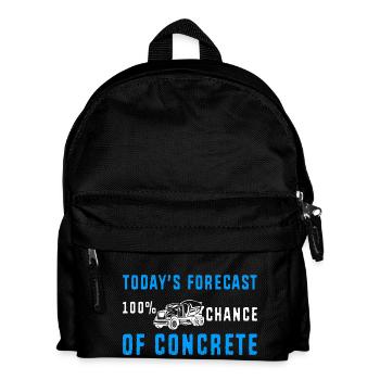 Concrete Concrete Paver Concrete Mixer - Kids' Backpack - black - Front