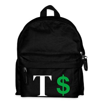 Letter t dollar - Kids' Backpack - black - Front